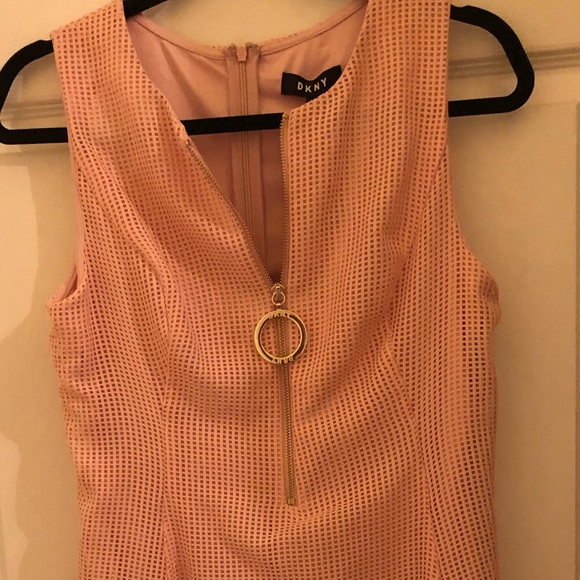 DKNY Mesh Fit & Flare Dress - Picture 2 of 2